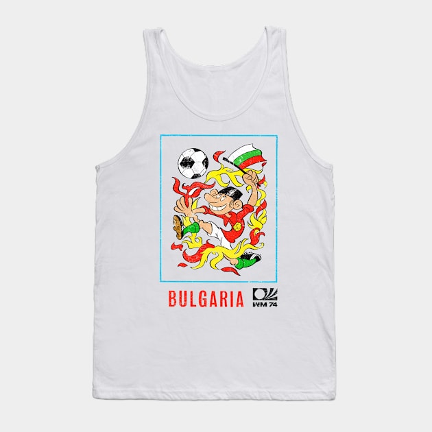 Bulgaria / 70s Vintage-Style Soccer Fan Design Tank Top by DankFutura